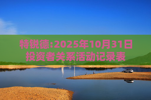 特锐德:2025年10月31日投资者关系活动记录表