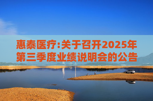 惠泰医疗:关于召开2025年第三季度业绩说明会的公告  第1张