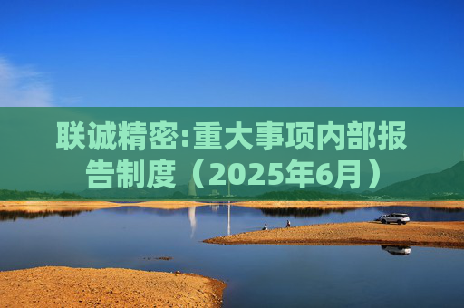 联诚精密:重大事项内部报告制度(2025年6月)