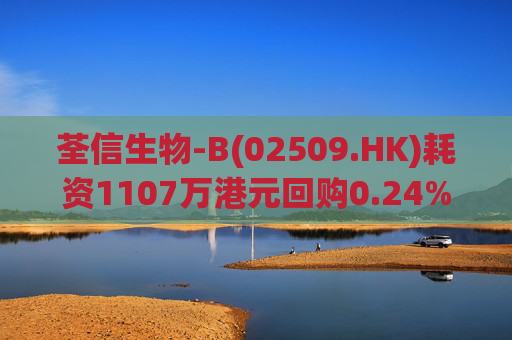 荃信生物-B(02509.HK)耗资1107万港元回购0.24%股份