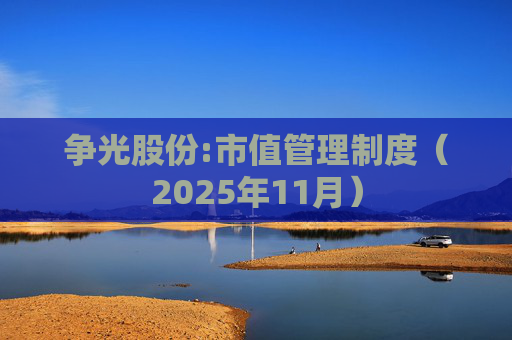 争光股份:市值管理制度（2025年11月）