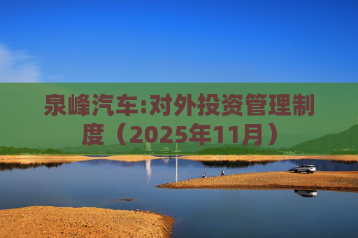 泉峰汽车:对外投资管理制度（2025年11月）  第1张