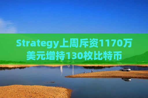 Strategy上周斥资1170万美元增持130枚比特币