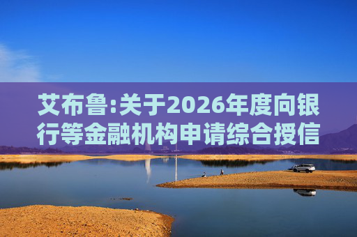 艾布鲁:关于2026年度向银行等金融机构申请综合授信额度及担保暨关联交易的公告  第1张