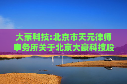 大豪科技:北京市天元律师事务所关于北京大豪科技股份有限公司控股股东增持股份的专项法律意见