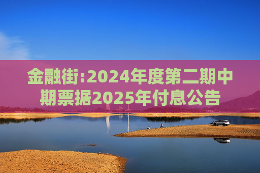 金融街:2024年度第二期中期票据2025年付息公告