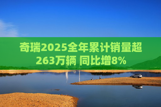 奇瑞2025全年累计销量超263万辆 同比增8%  第1张