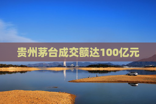 贵州茅台成交额达100亿元  第1张