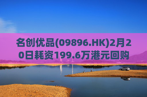 名创优品(09896.HK)2月20日耗资199.6万港元回购5.26万股