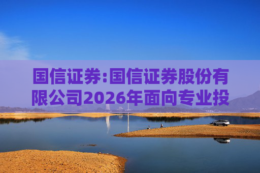 国信证券:国信证券股份有限公司2026年面向专业投资者公开发行永续次级债券（第二期）信用评级报告