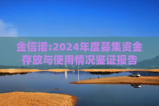 金信诺:2024年度募集资金存放与使用情况鉴证报告