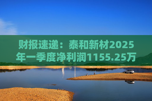 财报速递：泰和新材2025年一季度净利润1155.25万元