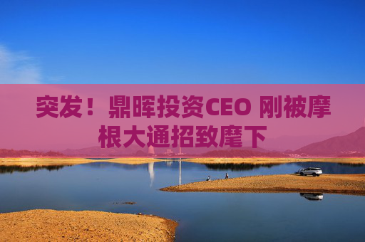 突发!鼎晖投资CEO 刚被摩根大通招致麾下