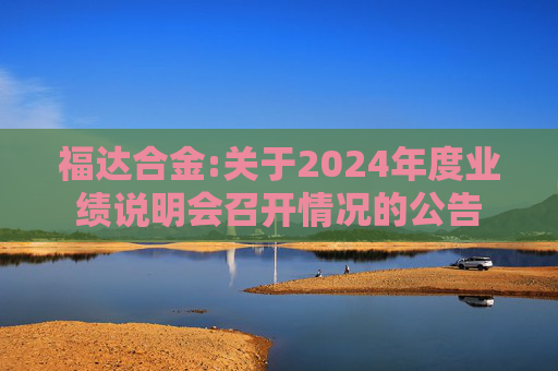 福达合金:关于2024年度业绩说明会召开情况的公告