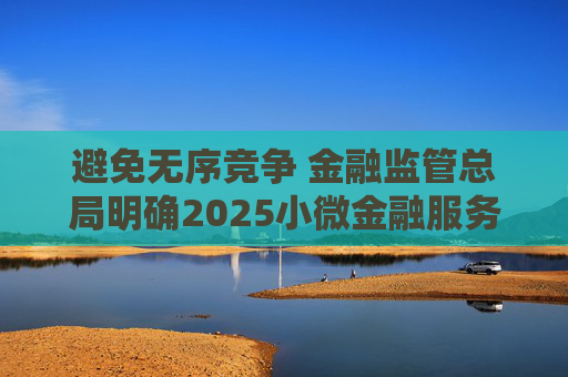 避免无序竞争 金融监管总局明确2025小微金融服务新目标