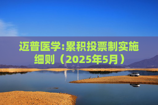 迈普医学:累积投票制实施细则（2025年5月）