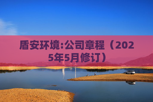 盾安环境:公司章程(2025年5月修订)