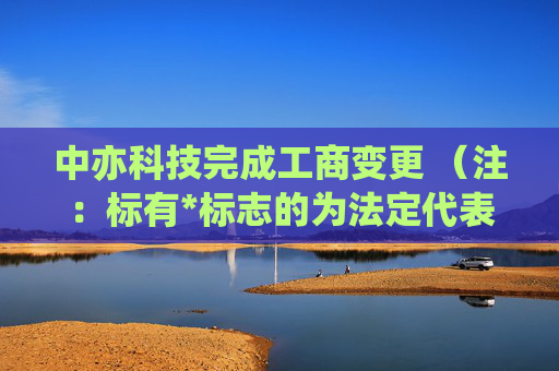 中亦科技完成工商变更 (注:标有*标志的为法定代表人)1 杨进* 董事长2 邵峰 董事3 田传科 董事4 陈磊 独立董事5 汪仁华 独立董事6 田传科 总经理7 龚学廷 监事会主席8 乔举 监事9 王海巍 监事任董事(理事)、经理、监事