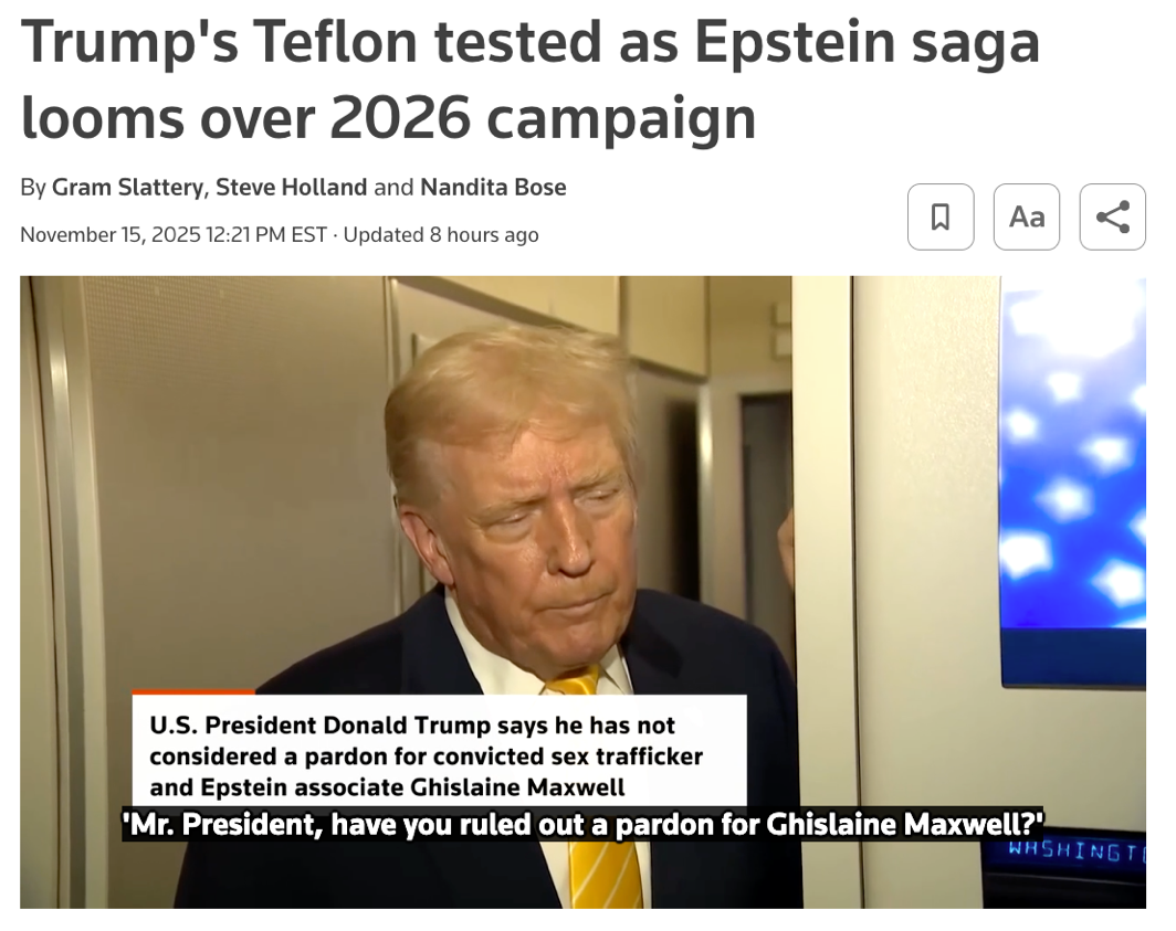 美政府“停摆”阴影未散 “爱泼斯坦案”又成两党新战场  第2张